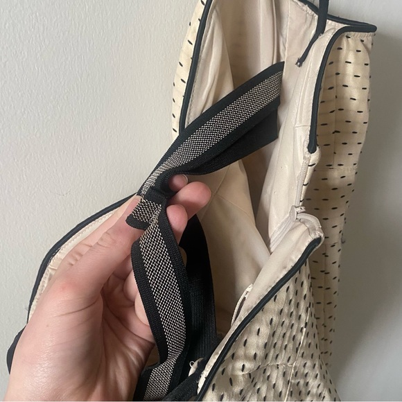 Vintage Nanette Lapore Pin-Up Retro Bow Front Mini Dress in Cream - Picture 10 of 13